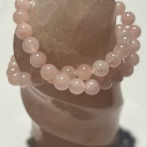 Rose Quartz Crystal Stretch Bracelet
